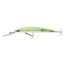 Leurre Suspending Daiwa Tournament Double Clutch Suspending - 6cm Green Flash Ghost - Pour Pêche de la Truite - Pêcheur.com