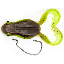 Leurre Souple Chasebaits Flexi Frog - 6.5cm - Par 3 Green Pumpkin Chartreuse