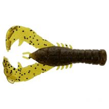 Leurre Souple Gary Yamamoto Yamacraw 3 - 7.5cm - Par 8 Green Pumpkin W - Large Black Flake - Pour Pêche des Carnassiers - Pêcheur.com