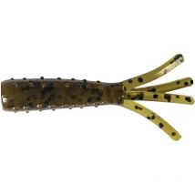 Leurre Souple Zman Tiny Ticklerz 1.75” - 4.5cm - Par 8 Green Pumpkin