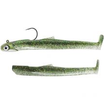 Kit Leurre Souple Arme Fiiish Double Combo Mud Digger 90 + Tete Plombee Heavy Green Shiner - Pêcheur.com