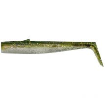 Leurre Souple Savage Gear Sandeel V2 Weedless Tail - 9.5cm - Par 5 Green Silver - Pêcheur.com