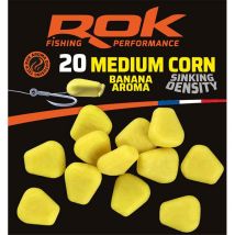 Mais Artificiel Rok Fishing Medium Corn Sinking Density Aromatise Jaune