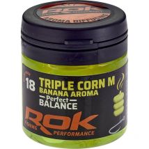 Mais Artificiel + Trempage Rok Fishing Triple Corn M Perfect Balance Jaune - Pêcheur.com