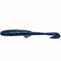 Leurre Souple 10ftu V-skip - 12cm - Par 6 Junebug Purple