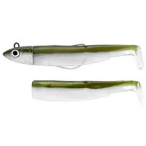 Kit Leurre Souple Fiiish Combo Black Minnow 105 + Tête Plombée Offshore Kaki