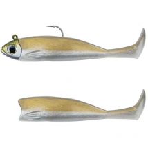 Kit Leurre Souple Armé Fiiish Combo Master Shad 100 + Tête Plombée Light Kaki - Pêcheur.com