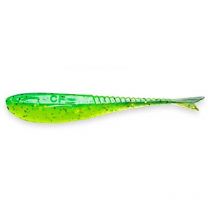 Leurre Souple Crazy Fish Glider 5" - 12cm - Par 6 Lime Chart - Pêcheur.com