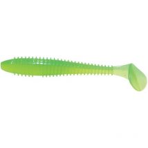 Leurre Souple Keitech Swing Impact Fat 3.8" - 10cm - Par 6 Lime Chartreuse