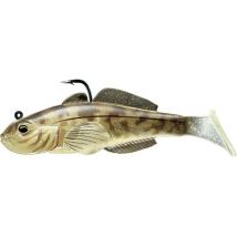 Amostra Flexível Montada Live Target Goby Paddle Tail - 9cm - Pack De 3 Ltm18100