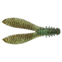 Leurre Souple Jackall Ribbing Bunny 3.8 - 10.2cm - Par 5 Magic Pumpkin Chart - Pour Pêche des Carnassiers - Pêcheur.com