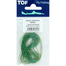 Tinsel Tof Midge Diamond Braid Mdb - Peacock Green - Pêcheur.com