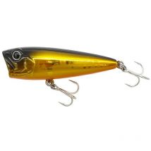 Leurre Flottant Tsurugiya M'popper 50 - 5cm Metallic Gold Bass