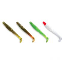 Leurre Souple Crazy Fish Scalp Minnow 4" - 10cm - Par 4 Mixte 62 - Pour Pêche des Carnassiers - Pêcheur.com