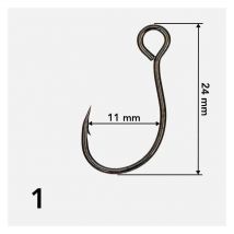 Hameçon Simple Teklon Bs-76m Bc. No1