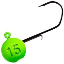 Tête Plombée Monkey Lures - Vert/blanc - Par 3 No2/0 - 12g