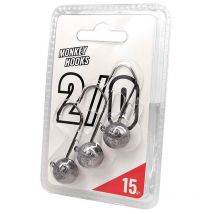 Tête Plombée Monkey Lures - Raw - Par 3 No2/0 - 15g - Pêcheur.com
