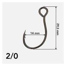 Hameçon Simple Teklon Bs-76m Bc. No2/0 - Pour Pêche de la Truite - Pêcheur.com