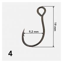 Hameçon Simple Teklon Bs-76m Bc. No4