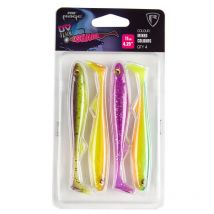 Kit Esche Flessibili Fox Rage Slick Shad Uv Mixed Colour Pack Nmc036