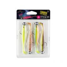 Kit Gummiköder Fox Rage Slick Shad Loaded Uv Mixed Colour Packs Nmc050