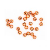 Bille Tungstène Fly Scene Tungsten Beads Slotted Metallic Orange - 2mm