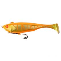 Leurre Souple Arme Illex Dunkle 7" - 18cm Orange Tiger - Pour Pêche des Carnassiers - Pêcheur.com