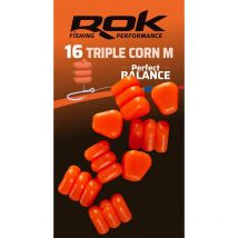Mais Artificiel Rok Fishing Triple Corn M Perfect Balance Orange - Pêcheur.com
