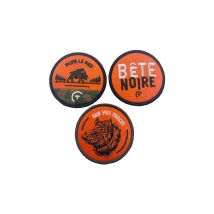 Patch Personnalisé Sur Vos Traces - Collection Sanglier Pack Sanglier - Lot De 3 Patchs