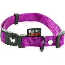 Collier Chien Nylon Uni Reglable Martin Sellier Parme - 45-65cm