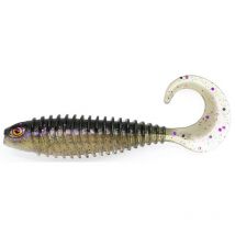 Leurre Souple Chasebaits Curly Bait - 7cm - Par 8 Plum