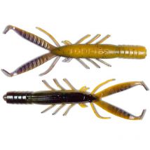 Leurre Souple Toppies Garnelius - 7cm - Par 6 Purple Mandarin - Pêcheur.com