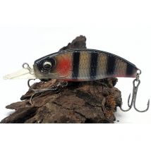 Leurre Pyrénées Leurres & Co Sleepeurcrank - 4.7cm Rayé Rouge - Pour Pêche de la Truite - Pêcheur.com
