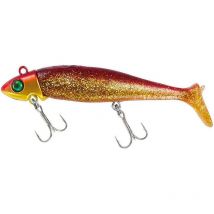 Leurre Souple Armé Crazee Jighead Swimmer - 11cm Red Gold