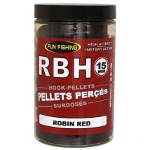 Pellets Perçés Fun Fishing Rbh Surdosés Robin Red