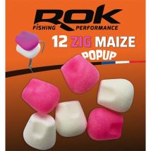 Hookbait Rok Fishing Zig Maize Rose-blanc