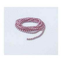 Oeil Tof Chainette Metallique Rose Pale - 3mm