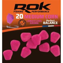 Mais Artificiel Rok Fishing Medium Corn Perfect Balance Aromatise Rose - Pour Pêche de la Carpe - Pêcheur.com