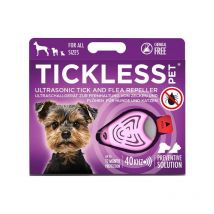 Répulsif Tiques À Ultrason Pour Chien Tickless Rose