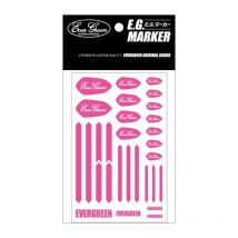 Autocollant Pour Leurres Ever Green Eg Marker Rose - Pêcheur.com