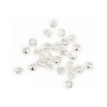 Bille Tungstène Fly Scene Tungsten Beads Slotted - Faceted Silver - 2.5mm