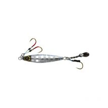 Cuiller À Jigger Hayabusa Jack Eye Makinomy Fs432 - 40g Silver Blue Zebra Glow - Pour Pêche en Mer - Pêcheur.com