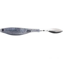 Leurre Souple Hyperlastics Dartspin 3 1/2 - 9cm - Par 2 Smoke Blue - Silver