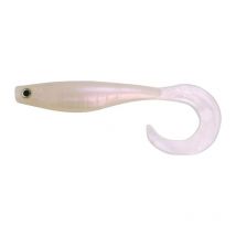 Leurre Souple Armé Hyperlastics Curlyminn 6'' Topwater - 15cm - Par 2 Solid Pearl