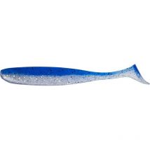Leurre Souple Keitech Easy Shiner 5" - 12.5cm - Par 5 Sparkling Silver - Pour Pêche des Carnassiers - Pêcheur.com