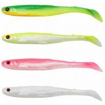 Pack Vinilo Savage Gear Slender Scoop Shad Mix - Paquete De 4 Svs76756