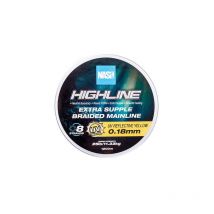 Geflochtene Angelschnur Nash Highline Floating Braid Uv Yellow T6031