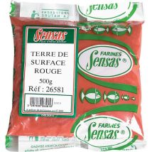 Terre Pour Amorce Sensas Terre De Surface Rouge - 500g - Pour Pêche au Coup - Pêcheur.com