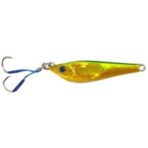 Jig Powerline Shore Casting Jig - 10g Vert Jaune - Pour Pêche en Mer - Pêcheur.com
