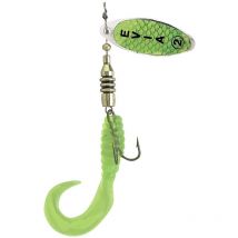 Cuiller Tournante Evia King Grub Vert - Pêcheur.com
